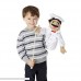 Melissa & Doug Chef Puppet with Detachable Wooden Rod Puppets & Puppet Theaters Animated Gestures Inspires Creativity 15” H x 5” W x 6.5” L Standard Version B00272N8NA